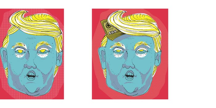 Donald Trump illustration